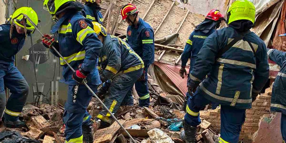 Κατέρρευσε σκεπή εγκαταλελειμμένου κτιρίου στην Ακαδημία Πλάτωνος