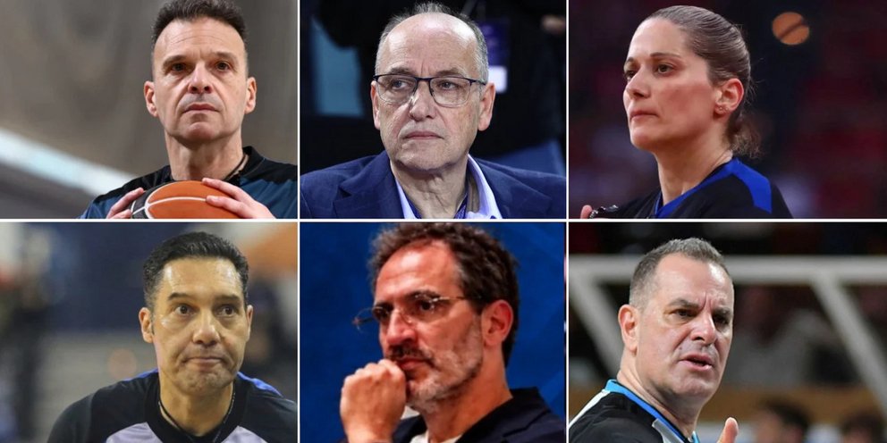(Επάνω αριστερά) Πέτρος Παπαπέτρου, Βαγγέλης Λιόλιος, Βάσω Τσαρούχα / (Κάτω αριστερά): Τάσος Πηλοΐδης, Γιώργος Μαυραγάνης, Ηλίας Κορομηλάς