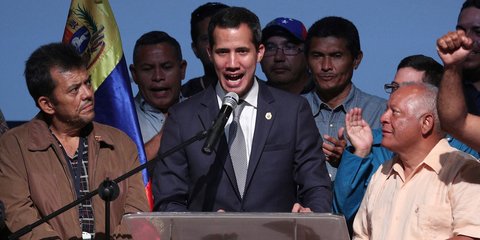 O ηγέτης της αντιπολίτευσης της Βενεζουέλας, Χουάν Γκουαϊδό 