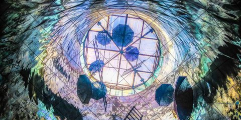 Ομπρέλες στο μετρό Συντάγματος -Μια καλλιτεχνική πινελιά 