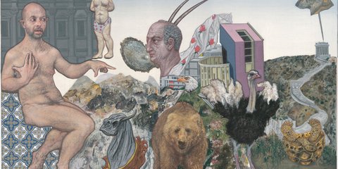 Έργο του Εμμανουήλ Μπιτσάκη στο Αρχαιολογικό Μουσείο Θεσσαλονίκης / Φωτογραφία του καλλιτέχνη και της CAN Christina Androulidaki gallery