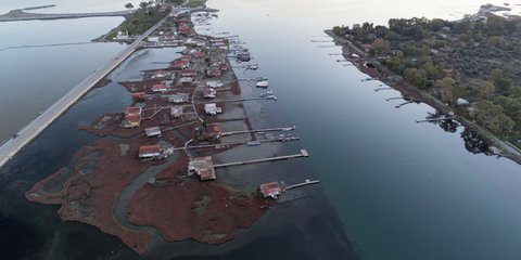 Η λιμνοθάλασσα του Μεσολογγίου από ψηλά, είναι ακόμη πιο μαγική 