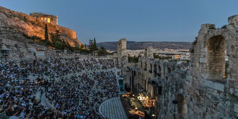 Η πρώτη συναυλία στο Ηρώδειο στην εποχή του κορωνοϊού! /Φωτογραφία: ΑΡ