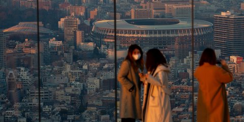 To Oλυμπιακό Στάδιο του Τόκιο, εκεί που θα άνοιγαν οι αγώνες το περσινό καλοκαίρι και όλοι ελπίζουν ότι θα ανοίξουν φέτος, στις 23 Ιουλίου/ΑΡ