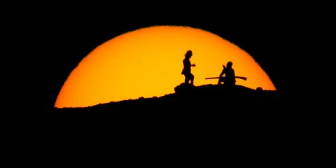 Φανταστική φωτό από ηλιοβασίλεμα στο Φοίνιξ της Αριζόνα/ΑΡ