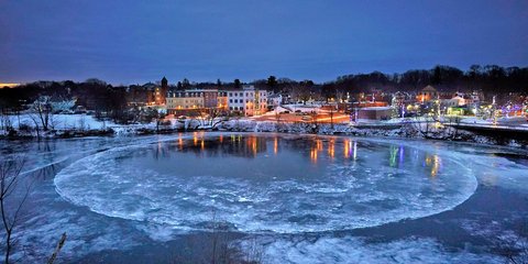 Ένας... παγωμένος δίσκος στο Μέιν των ΗΠΑ 