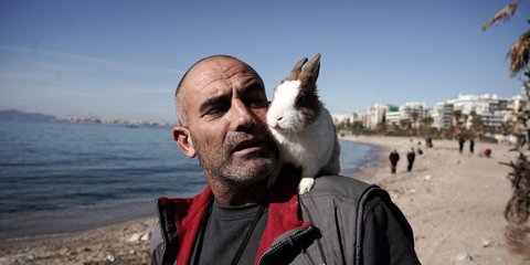 Και ένα κουνέλι, μαζί με τους αγωνιούντες για την τύχη του φαλαινοδέλφινου στον Άλιμο 