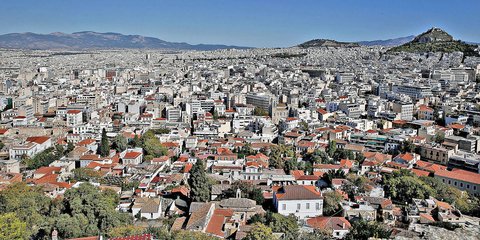 Πανοραμική εικόνα κατοικιών στην Αθήνα