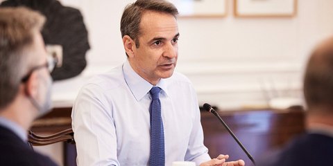 Ο πρωθυπουργός Κυριάκος Μητσοτάκης