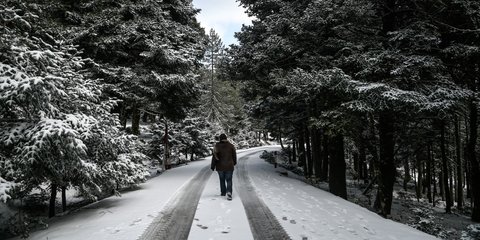 Έπεσαν τα πρώτα χιόνια στην Πάρνηθα 
