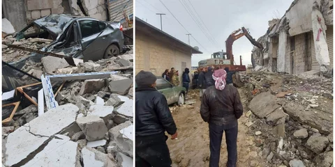 Εικόνες-σοκ από το σεισμό στη Συρία