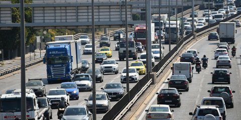 Κίνηση οχημάτων στην Εθνική Οδό