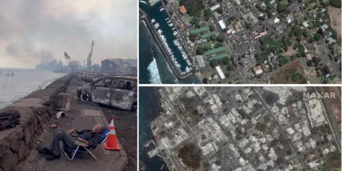 Σκηνικό αποκάλυψης από την πυρκαγιά που αποτέφρωσε την πόλη Λαχάινα της Χαβάης