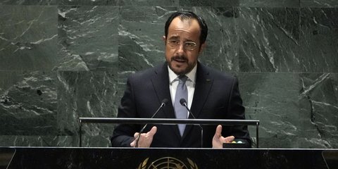 O Νίκος Χριστοδουλίδης μιλάει στον ΟΗΕ