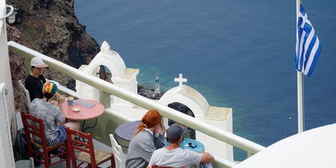 Λίγο χρώμα καλοκαιριού ακόμη, από την φθινοπωρινή Σαντορίνη 