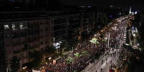 Πορεία Πολυτεχνείο αμερικανική πρεσβεία φοιτητές