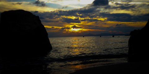 Χειμωνιάτικο ηλιοβασίλεμα στο Καβούρι 