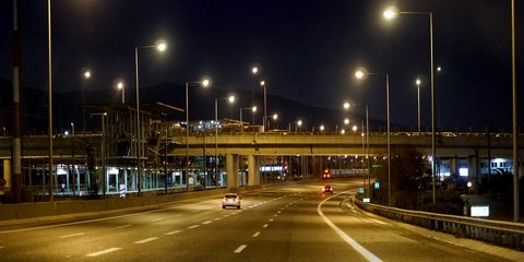 Αττική οδός βράδυ
