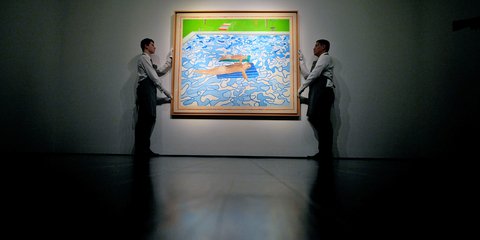 Ο πίνακας του Βρετανού καλλιτέχνη David Hockney  με τίτλο «Καλιφόρνια» βγαίνει σε δημοπρασία στον οίκο Κρίστις -Εκτιμάται στα 16 εκατ. λίρες