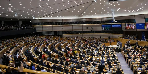 Η αίθουσα της Ολομέλειας του Ευρωπαϊκού Κοινοβουλίου
