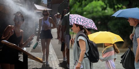 Καύσωνας σήμερα, βροχές από αύριο