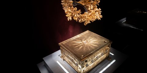 Εντυπωσιακό στιγμιότυπο από τον αρχαιολογικό χώρο των Αιγών