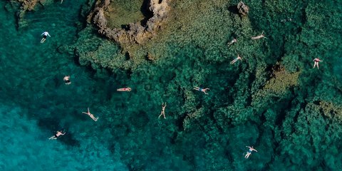 Μικρό Ιόνιο, μια ζωγραφιά από αέρος 