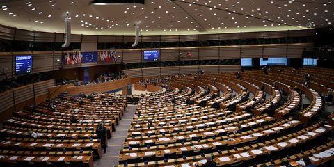 Η αίθουσα του Ευρωκοινοβουλίου στις Βρυξέλλες