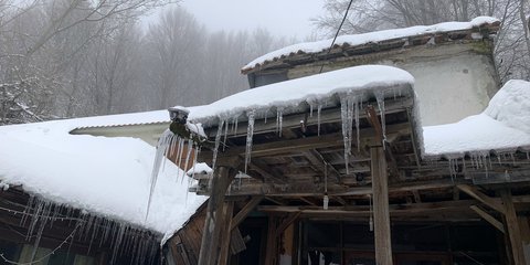 παγος χιονια στεγη