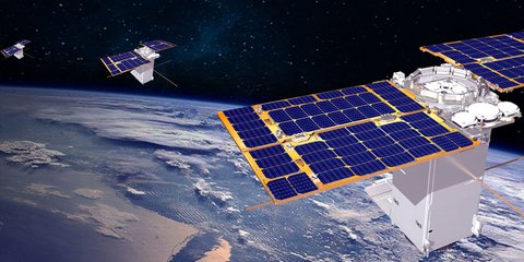 greek satillte in space