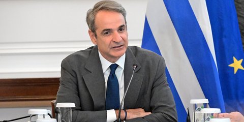 Ο Κυριάκος Μητσοτάκης στο υπουργικό συμβούλιο