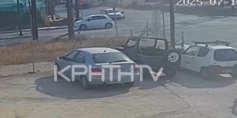 Σοκ στην Ιεράπετρα: Οδηγός μηχανής πέφτει μετά από σύγκρουση και διερχόμενο ΙΧ περνάει από πάνω του