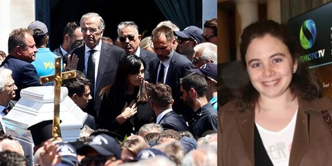 Αντώνης και Γεωργία Σαμαρά αποχαιρέτησαν την αγαπημένη τους κόρη, Λένα