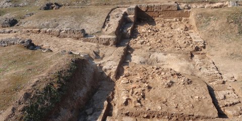 Νότιος χώρος της παλαίστρας και νοτιοδυτικό συγκρότημα