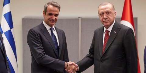 Κυριάκος Μητσοτάκης και Ρετζέπ Ταγίπ Ερντογάν / Φωτογραφία αρχείου: Γραφείο Τύπου Πρωθυπουργού