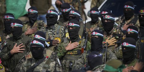 Μαχητές της Χαμάς τον Φεβρουάριο του 2025