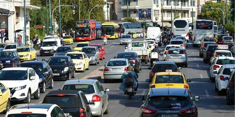 Κίνηση οχημάτων στην Αθήνα