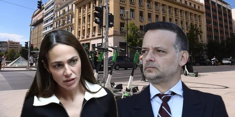 «Σφάζονται» Δόμνα Μιχαηλίδου και Χάρης Δούκας για τα πατίνια στην Αθήνα 