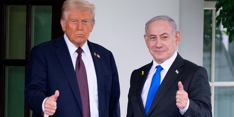 Μπένιαμιν Νετανιάχου και Ντόναλντ Τραμπ στον Λευκό Οίκο