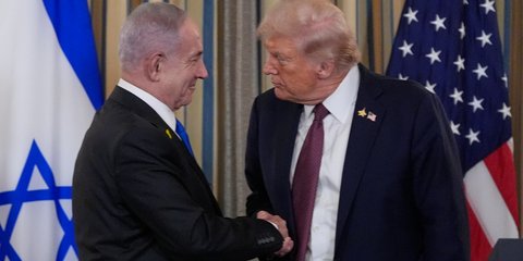 Ο πρόεδρος των ΗΠΑ, Ντόναλντ Τραμπ με τον Ισραηλινό πρωθυπουργό Μπέντζαμιν Νετανιάχου 
