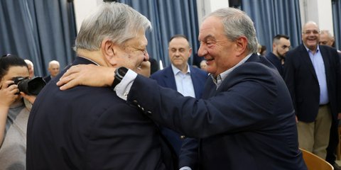 Ευάγγελος Βενιζέλος και Κώστας Καραμανλής