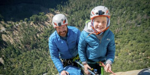 Ο 8χρονος Σιλβάν Έβερμορ στα 1.000 μέτρα του βράχου του El Capitan / FACEBOOK