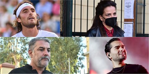 Στέφανος Τσιτσιπάς, Δήμητρα Ματσούκα, Βασίλης Μπισμπίκης και Χρήστος Μάστορας