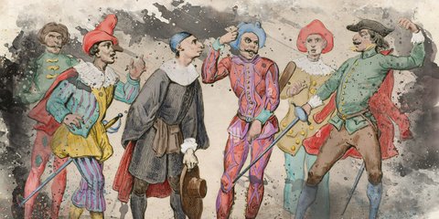 Παλιάτσοι και Commedia dell'Arte