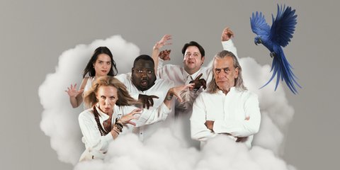  Γιώργος Νινιός, η Εβελίνα Παπούλια και ο Ζερόμ Καλούτα