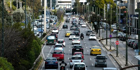 Κίνηση οχημάτων στην Αθήνα