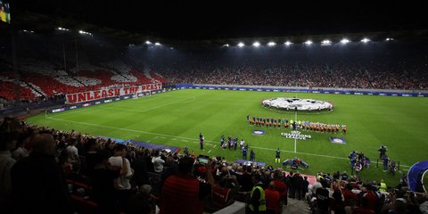 Το κατάμεστο «Γ. Καραϊσκάκης» σε αγώνα του Champions League