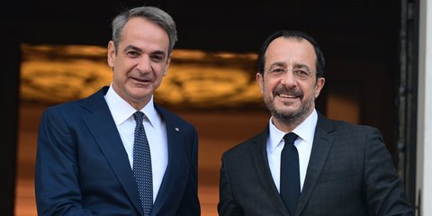 Κυριάκος Μητσοτάκης και Νίκος Χριστοδουλίδης 