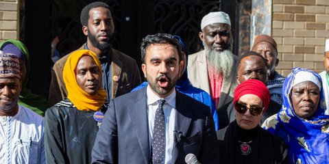 Ο υποψήφιος δήμαρχος της Νέας Υόρκης, Ζόραν Μαμντάνι 