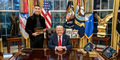 Ο Κριστιάνο Ρονάλντο με τον Ντόναλντ Τραμπ